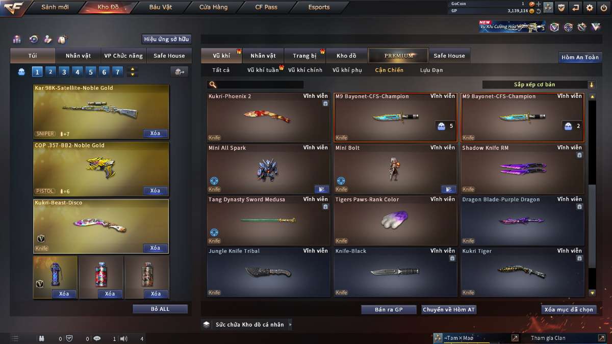 shop acc cf uy tin gia re